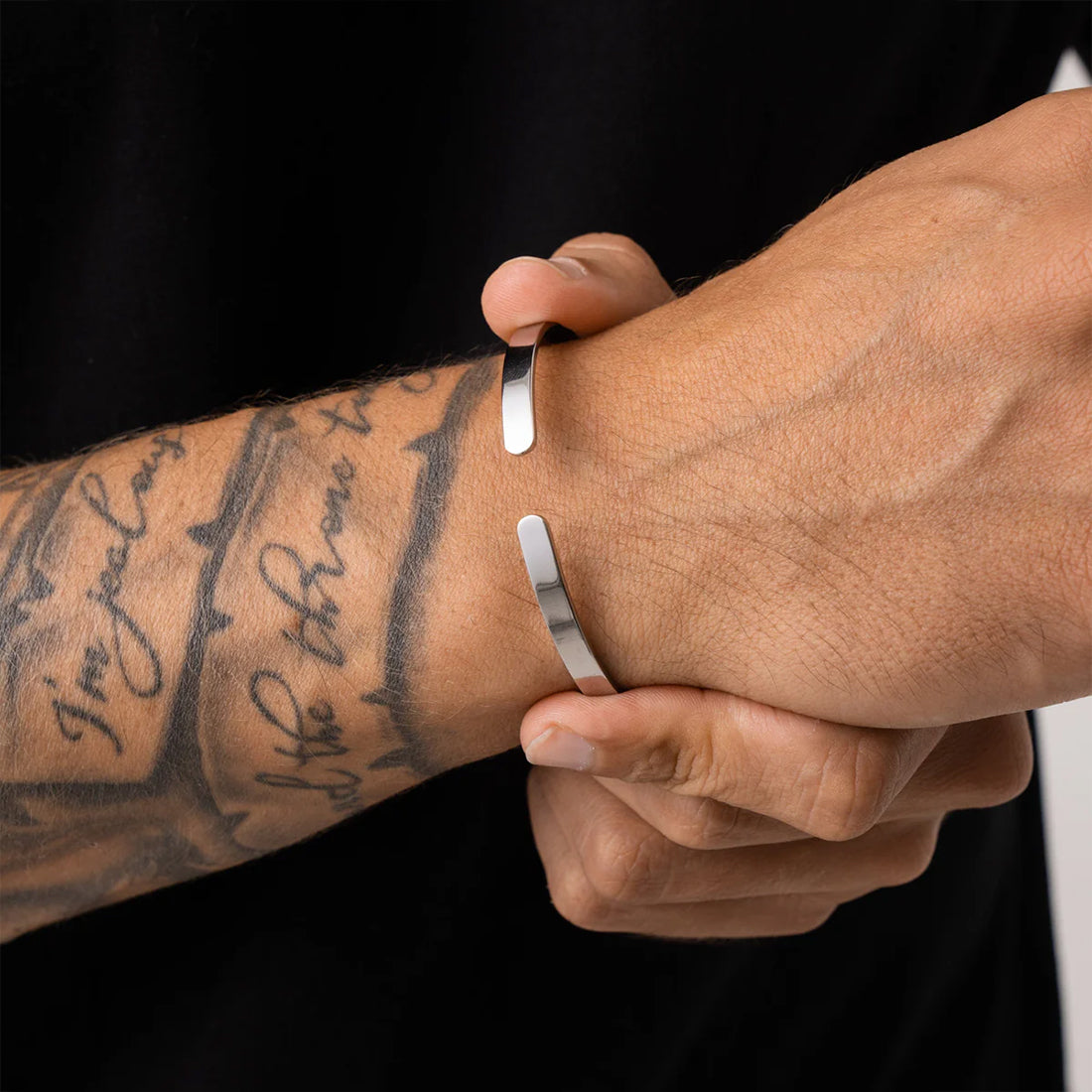 Solstice Silver Men Bracelet