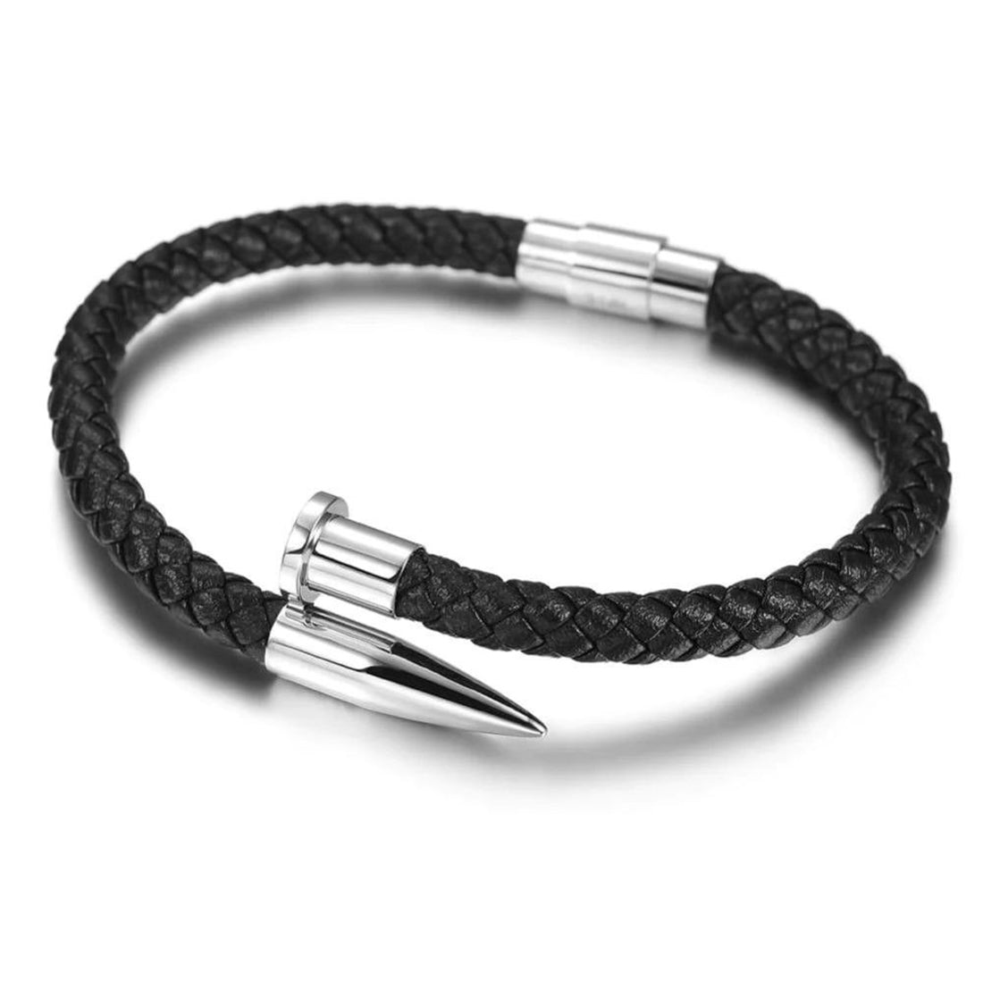 Midnight Leather Men Bracelet