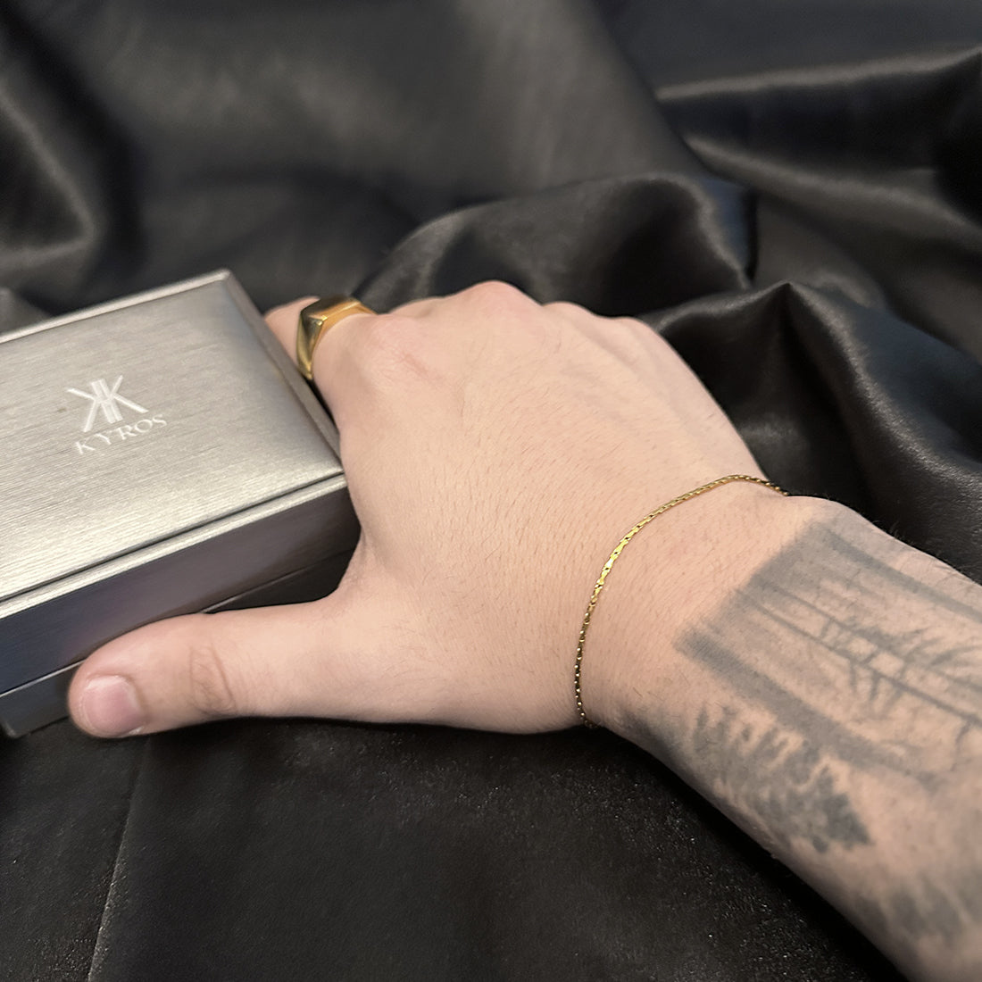 Shadow Gold Chain Men Bracelet