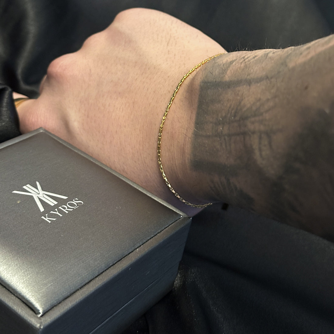 Shadow Gold Chain Men Bracelet