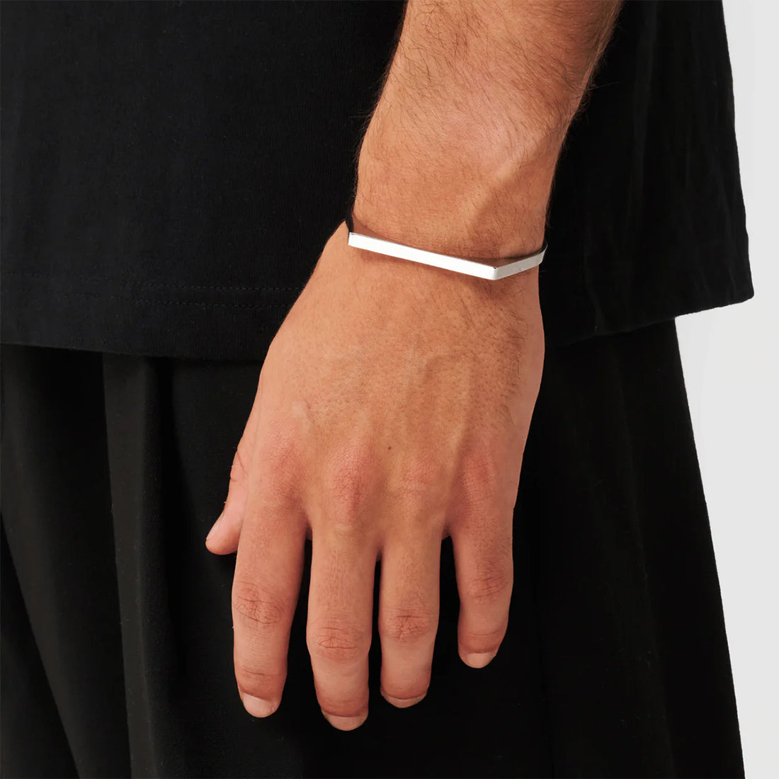 Enigma Silver Men Bracelet