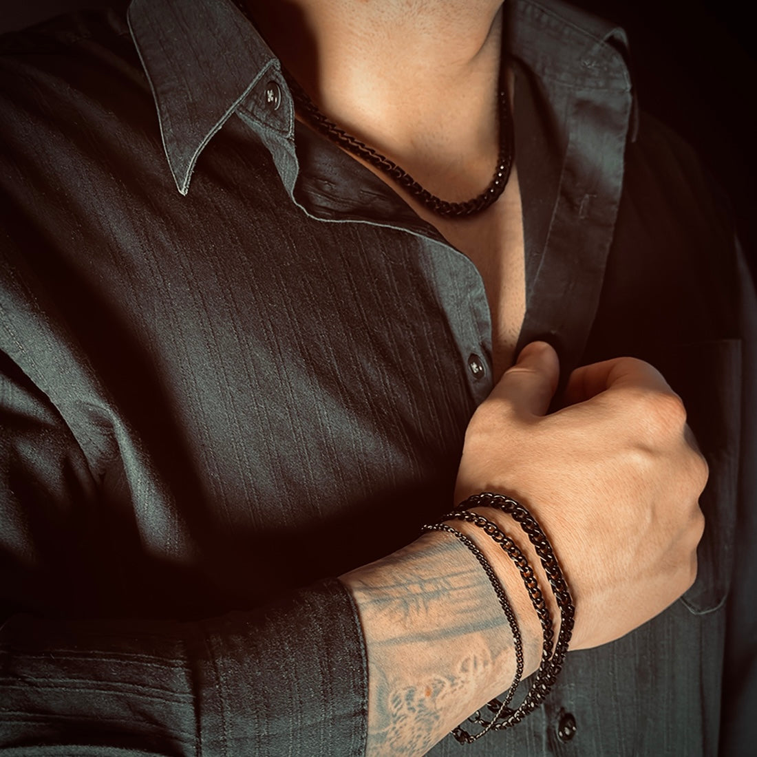 Black Chain Necklace