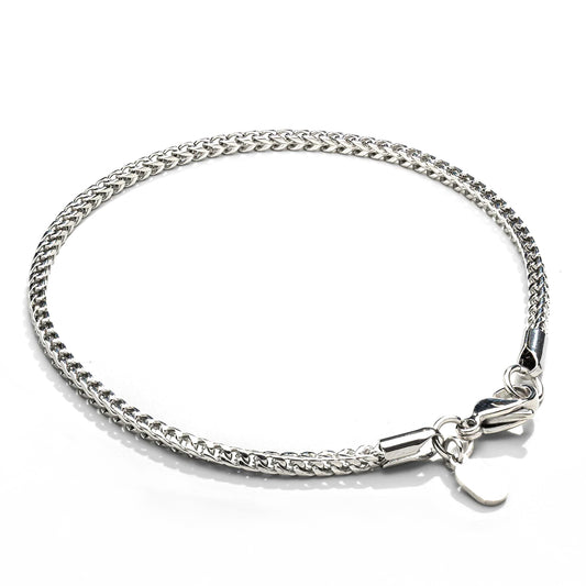 Eclipse Silver Chain Men Bracelet