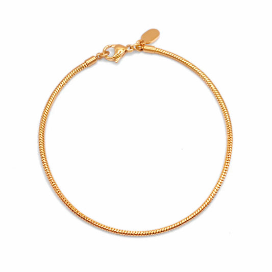 Obsidian Gold Chain Men Bracelet