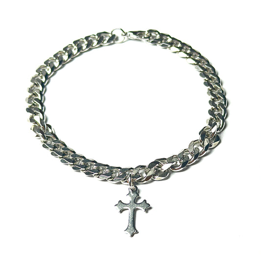 Cross Chain Men Bracelet