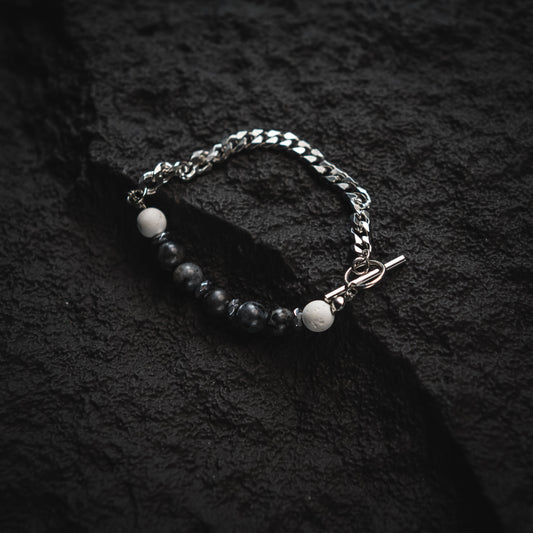 Shadow Pearl Men Bracelet