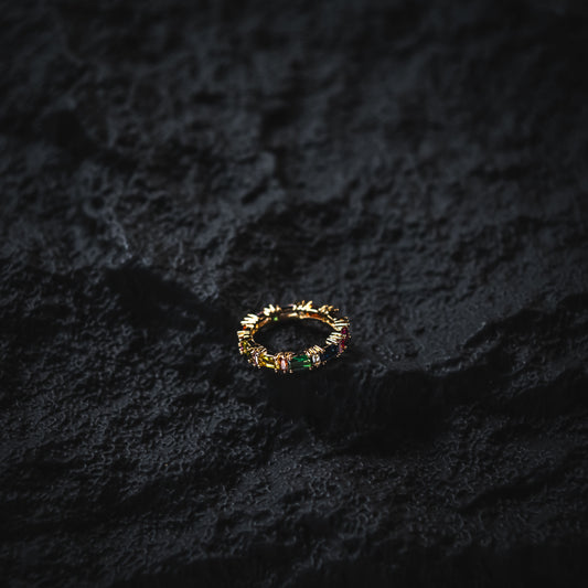 Rainbow Prism Woman Ring